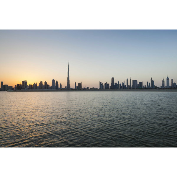 Ebern Designs The Cityscape Of Dubai by Wrapped Canvas Photograph